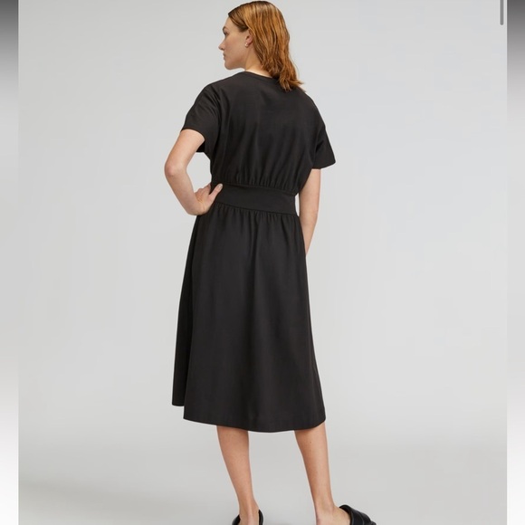 Everlane Organic Cotton Waisted Dress Black Small New With Tag Womens - Picture 2 of 8